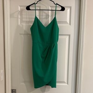 Lulu's Vibrant Green Mini Dress